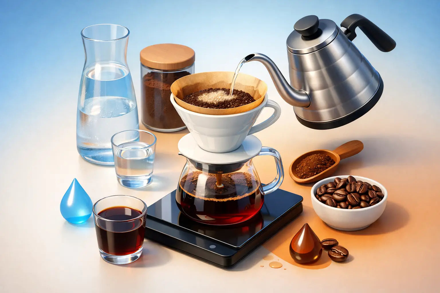 Best V60 Coffee to Water Ratio