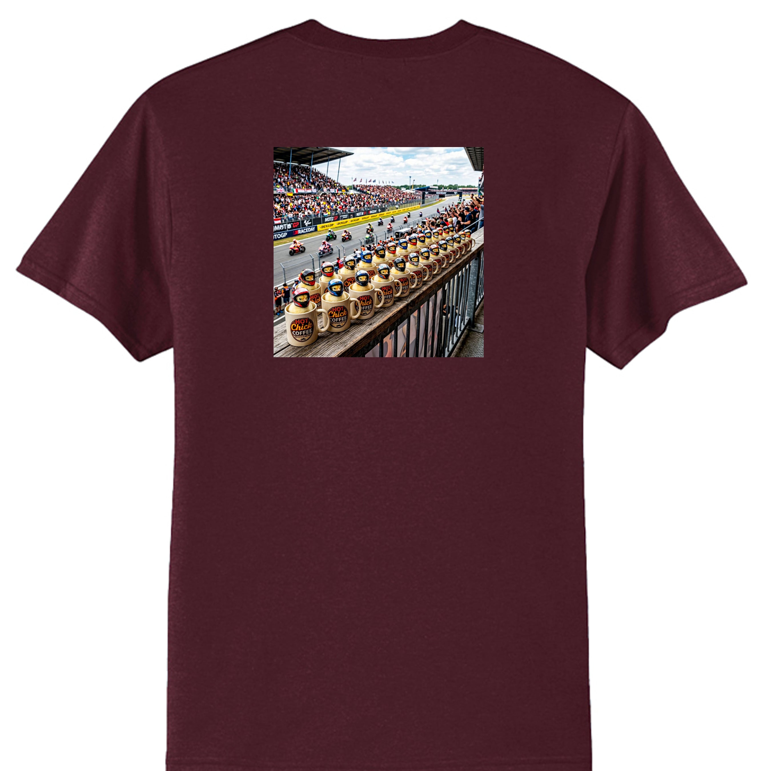 Athletic Maroon - PC55T - BACK